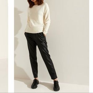 MONK & LOU Brandi vegan leather pull-on pant